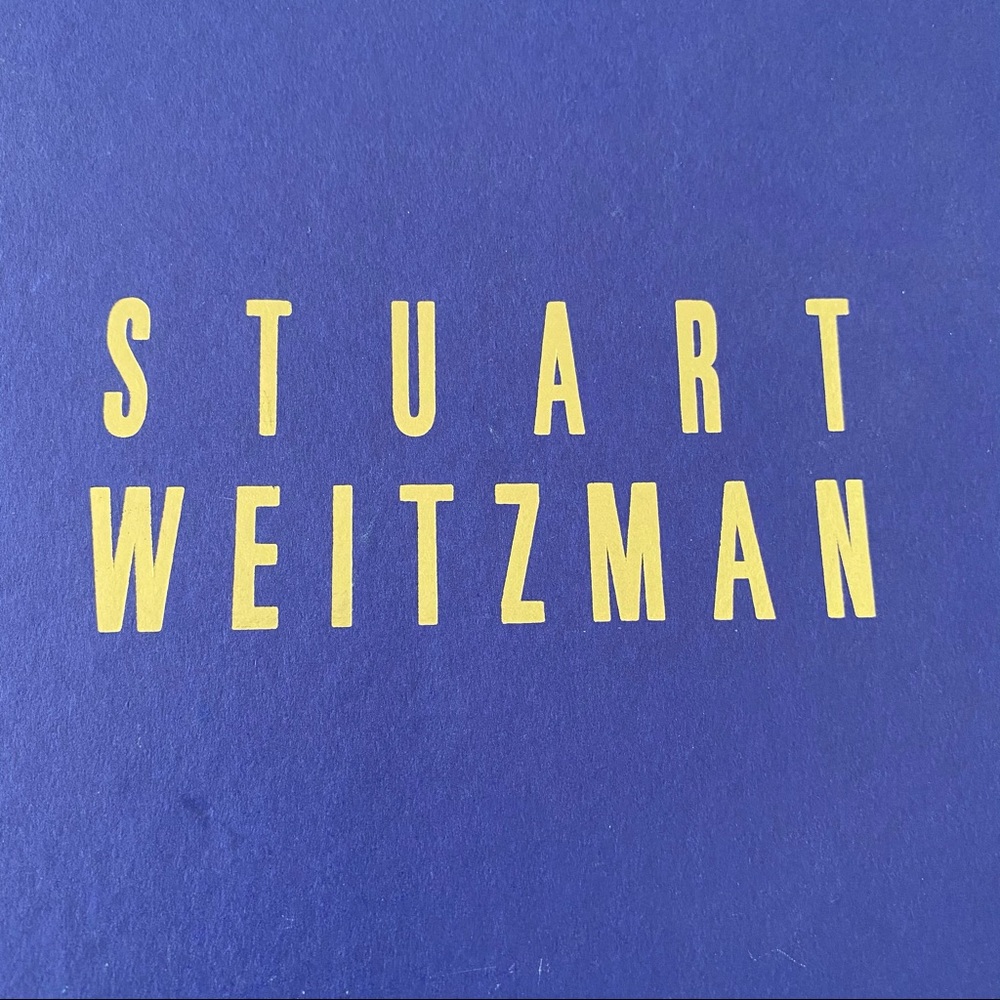 Stuart Weitzman Navy Kid Quasar Heels - Picture 11 of 12
